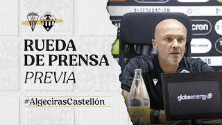 Rueda de prensa: Dick Schreuder en la previa del Algeciras CF-CD Castellón. (16-05-2024)