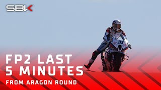 THE LAST 5 MINUTES of an epic FP2 at Aragon 🚀 | 2024 #AragonWorldSBK 🏁