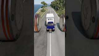 Cars Big Bollard Crash – BeamNG.drive