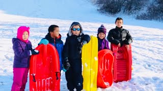 Toboggan at Kin coulee park Medicine Hat.