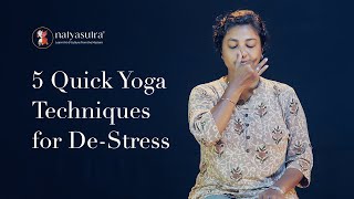 5 Quick Yoga Technique for De-Stress | Pain Relief | Workplace Yoga | Stress Relief | Yoga Day