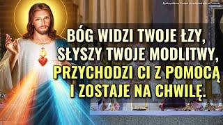 🙏Bóg widzi Twoje łzy, słyszy Twoje modlitwy, przychodzi Ci z pomocą i zostaje na chwilę🙏🌹💝#modlitwa