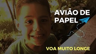 ✈ Como fazer um avião de papel que voa muito longe (tradicional)