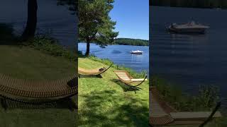 1 boat 2 wooden hammocks = happy place!