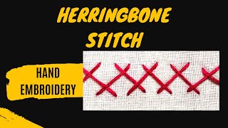 Basic Hand Embroidery Part -9 |Embroidery For Beginners | Herring Bone Stitch | Beginners Embroidery