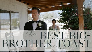 The BEST Big Brother Toast You'll Ever Hear | A speech from Jon to his sister and her new husband ❤️