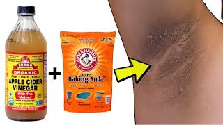 Apple Cider Vinegar and Baking Soda for Dark Underarms