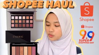 SHOPEE HAUL🛍9.9 SALE | Makeup, Skincare, Bags