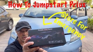 How To Jumpstart a Prius and Store Emergency Jumpstarter.  Always Have A Backup Plan!