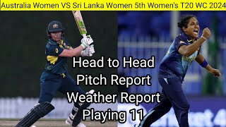 Australia Women VS Sri Lanka Women 5th Women's Match of T20 World Cup 2024 all you need to know|T20