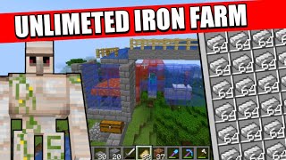 FINNALY I MADE A NEW UNLIMETED IRON FARM - Minecraft