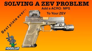 Dauntless Engineering Plate For Steiner MPS/ ACRO P2 Mounting To Zev Tech & Brownells Slides.