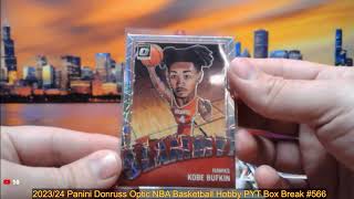 7-16-24 2023/24 Panini Donruss Optic NBA Basketball Hobby PYT Box Break #566