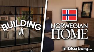 Building a NORWEGIAN HOUSE in Bloxburg!