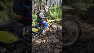 RMZ250 vs step rocky hill ##dirtbike ##rmz250 ##suzuki #dirtybike #shorts