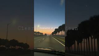 Driving by Clearwater, Florida at dawn 🌅#shorts #florida #sunrise #travel #driving