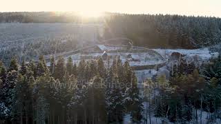 VID00151 - Duncarron Medieval Village Snow (Licensing Clip)