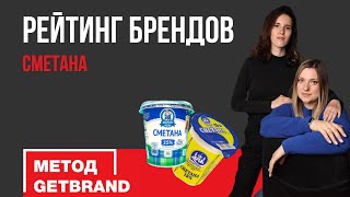 Рейтинг брендов в категории: сметана | Метод Getbrand