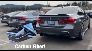 Carbon Mirror Install On My BMW F30! + Taste Of Motorsports Show!