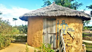 YOU WONT BELIEVE What Is Inside This $20,000 Worth AFRICAN Grass Thatched Mud Toilet