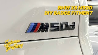 BMW X5 M50d DIY Badge Overlays | Salomon Brothers