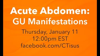 Acute Abdomen: GU Manifestations