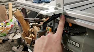 Titan TTB763TAS Table Saw  Fence upgrade on the cheap