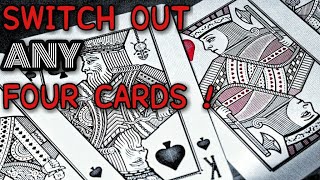 Learn This 4 Card Switch: Easy Yet Impossible Looking Sleight.