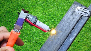 How to Make a Simple Spark Plug Welding Machine at Home! Amazing Idea