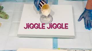 WOW 🤩 jiggle jiggle cup pour/ Art created differently/ stunning botanical effects