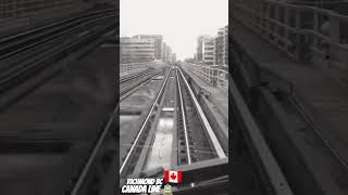 Canada Line SkyTrain sailing through Richmond BC 🚊✨🍁🇨🇦