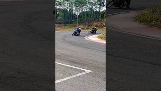 SUZUKI BATTLE GSX VS SATRIA #racingline #cornering #bike #gsx150 #satria