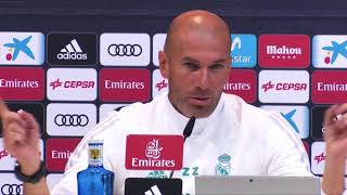 Rueda de prensa | Zidane | Fuenlabrada | Copa Del Rey.