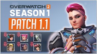 JUNKRAT NERFED... but not Sojourn? | Overwatch 2 - Season 1.1 Mid-Season PATCH