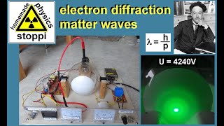 electron diffraction - matter waves de Broglie / Elektronenbeugung Materiewellen