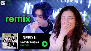 BEST BTS COVER/REMIX EVER 😭 ENHYPEN covers “I NEED U” by BTS | K-Pop ON! First Crush [from Twitch]