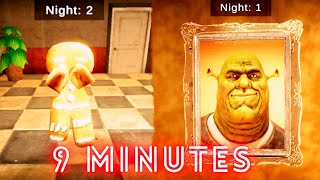 5 Night at shrek's hotel in 9 minutes full gameplay