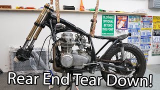 Cafe Racer Tear Down Continues - CB550 Cafe Racer Build Pt. 77