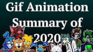 Gif Animation Summary of 2020 (DA/FA Posts)