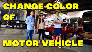 Change Color of Motor Vehicle