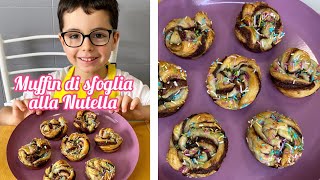 Muffin di sfoglia alla Nutella