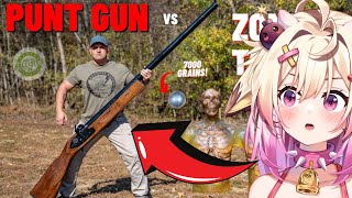 Punt Gun vs Zombies (The Biggest Shotgun EVER !!!) | rosiebellmoo reacts to Kentucky Ballistics