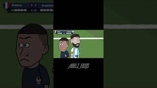 World Cup Final Argentina 🇦🇷vs France 🇫🇷 Animated video #Messi #Mbappe #argentina #France #football