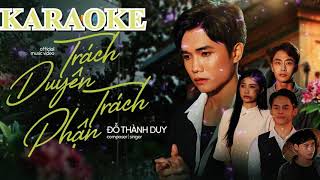 kARAOKE - Trách Duyên Phận | Đỗ Thành Duy