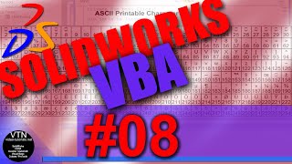 SOLIDWORKS VBA 08 ( Putting Data in Variables ) Tutorial