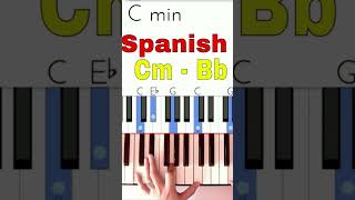 Spanish Chords #shorts #poano #piano