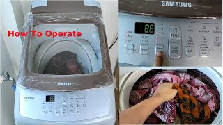 Samsung 6.5 kg Top Load Washing Machine Insallation | How To Use Washing Machine step by step