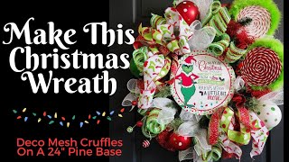 HOLIDAY CHRISTMAS WREATH DIY | Easy Step By Step Christmas Wreath Tutorial | DIY Christmas Decor