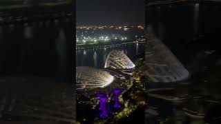 Garden by bay scenery view from Marina by Sands.❤️ #shorts #singapore #travel