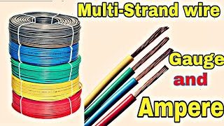 Multi-strand copper wire, Gauge & Ampere.!